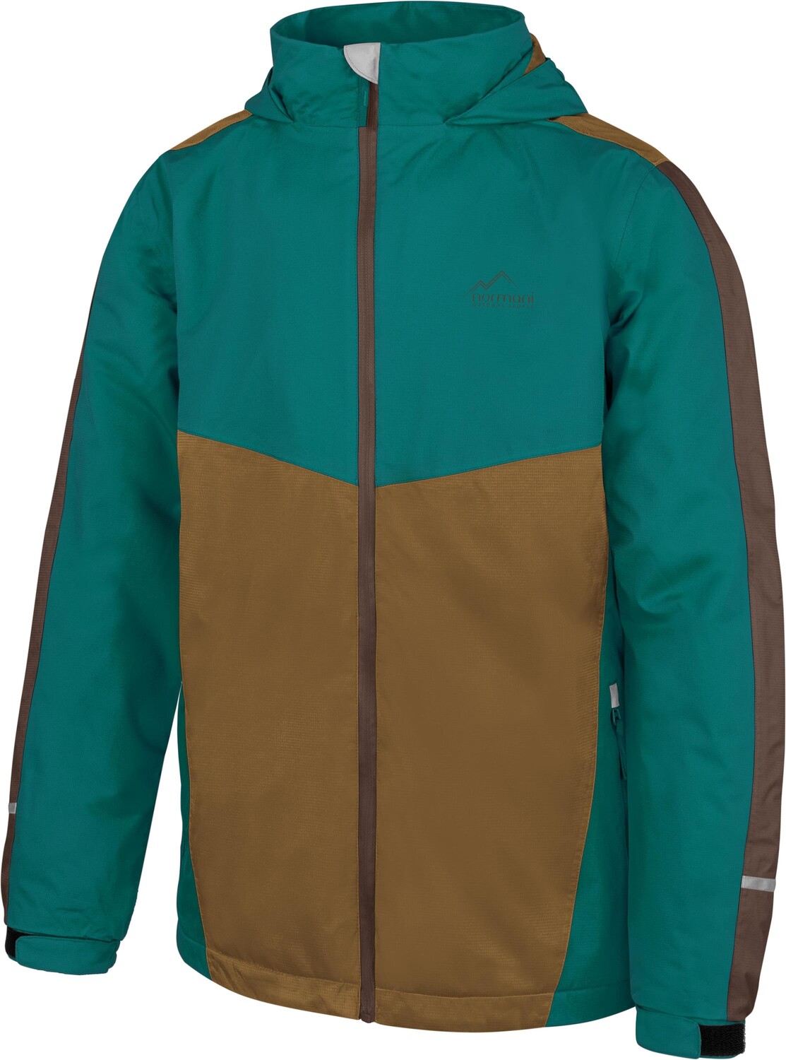 Дождевик Normani Outdoor Sports Kinder mit Fleecefutter Wasilla, бензиновый — фото 3