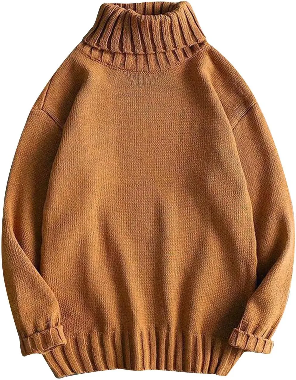 

Мужской свитер-водолазка, теплый, свободный, оверсайз CofeeMO