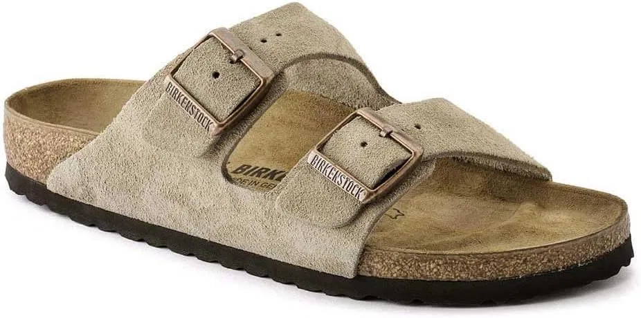Классические кожаные мюли Birkenstock Arizona, унисекс, для взрослых, Beige Brown — фото 4
