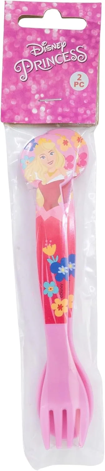 Набор пластиковых столовых приборов Disney Princess, вилка и ложка, 2 шт Stor — фото 2
