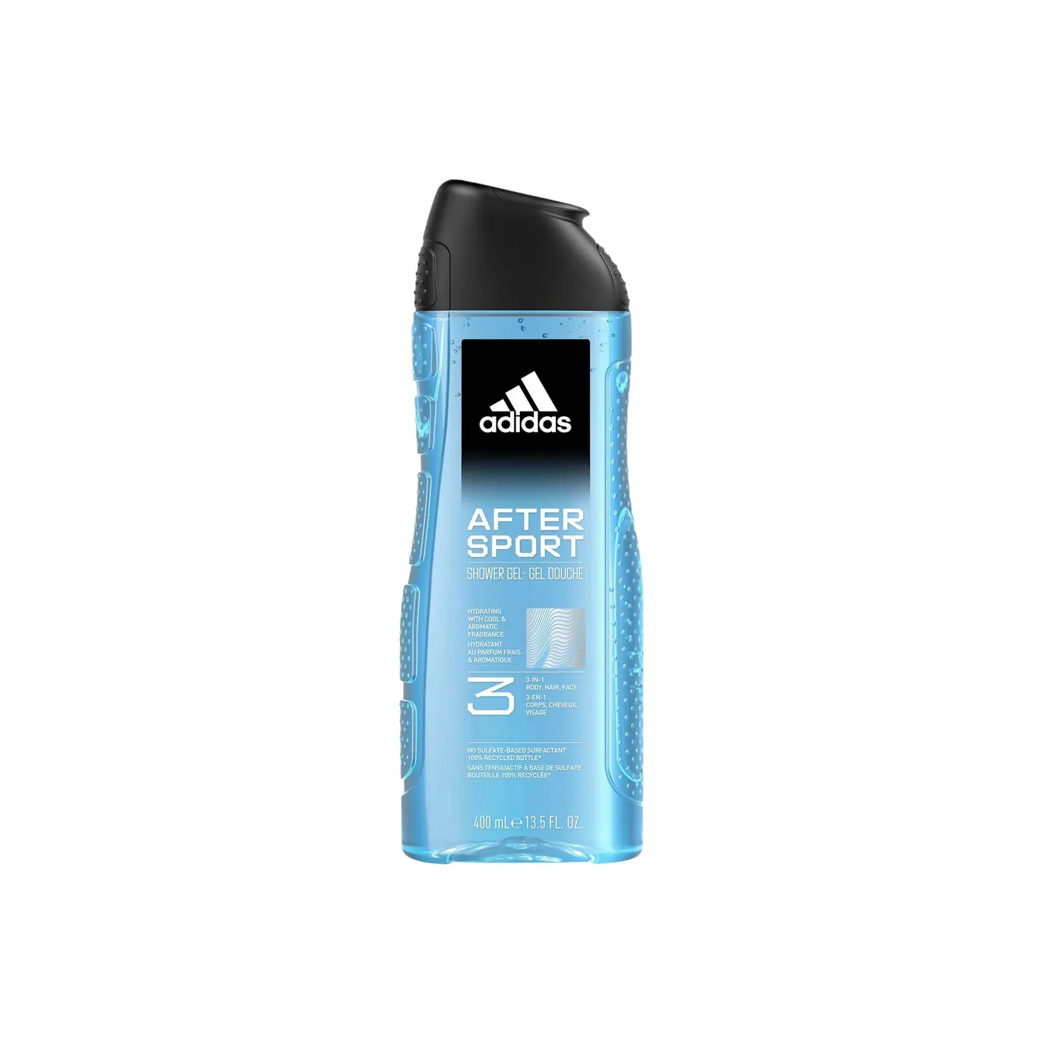 Adidas Гель для душа Active Pulse 3 в 1 успокаивающий с мыльным ароматом 400 мл, Sports Post-Workout Soothing 400ml