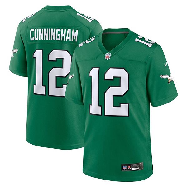 

Мужская игровая футболка Randall Cunningham Kelly Green Philadelphia Eagles Alternate Retired Player Nike