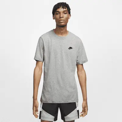 

Футболка Nike Sportswear Club, цвет Dark Grey Heather/Black