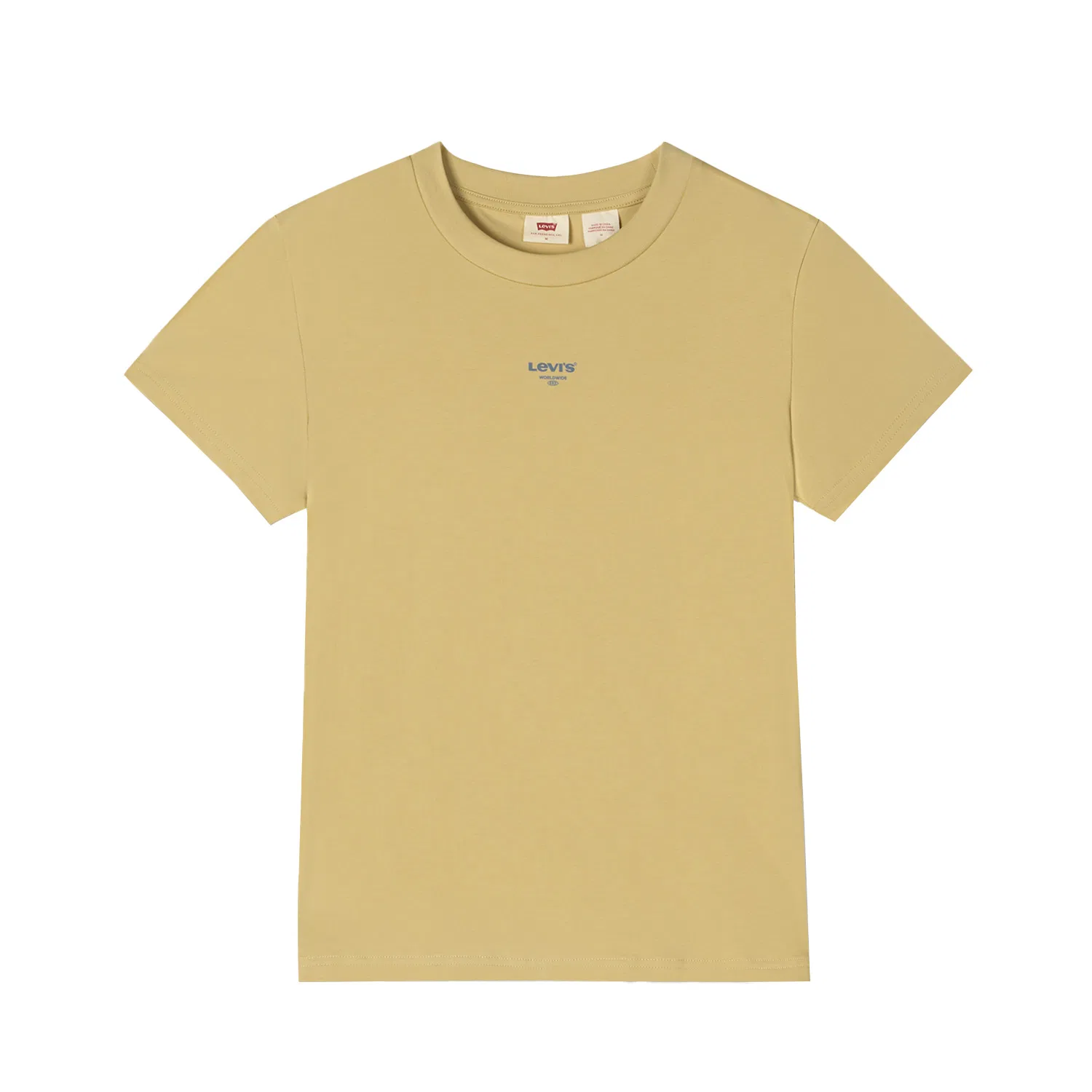 Футболка женская Yellow с круглым вырезом, тонкая Levis