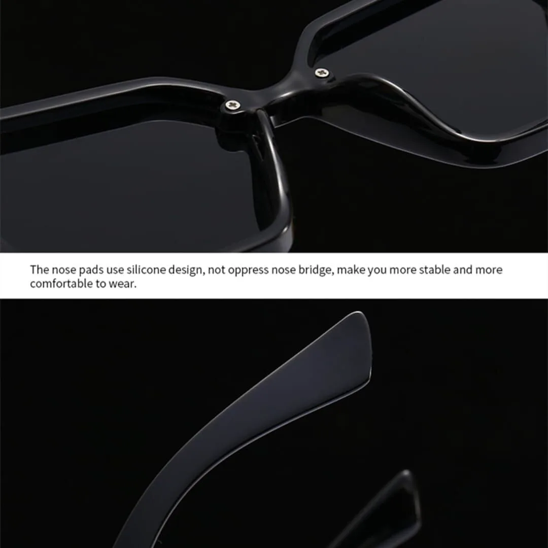 

Солнцезащитные очки с защитой UV400 | Большая оправа, градиентная расцветка | для женщин и мужчин, для занятий спортом на открытом воздухе и вождения LXLHWN, Black