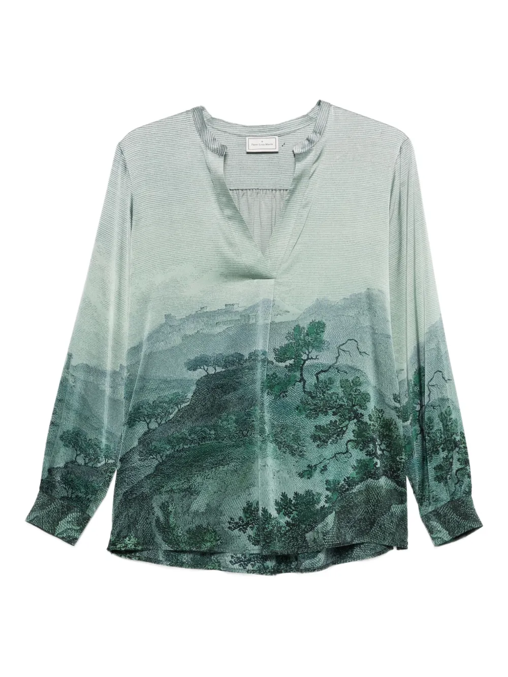 

Топ Adastrgum с принтом Pierre-Louis Mascia, зеленый