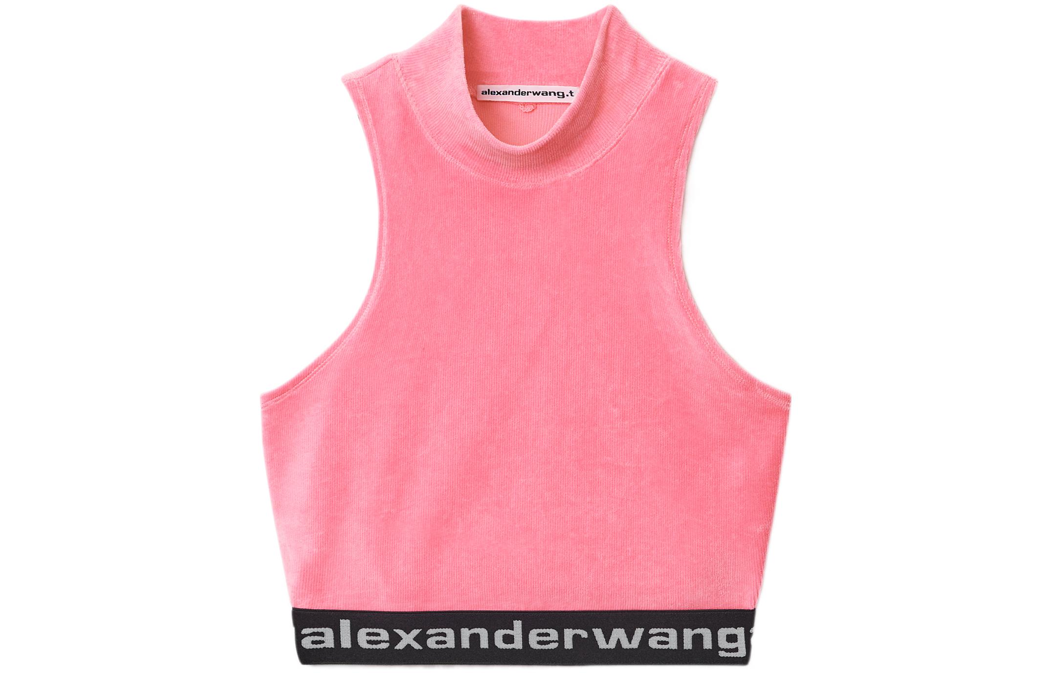Футболка-майка женская цвета лотос Alexander Wang — фото 2
