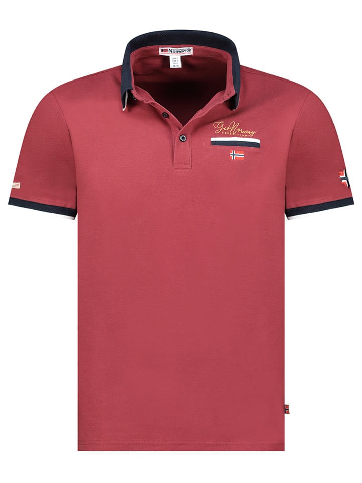 

Рубашка-поло Geographical Norway, бордовый