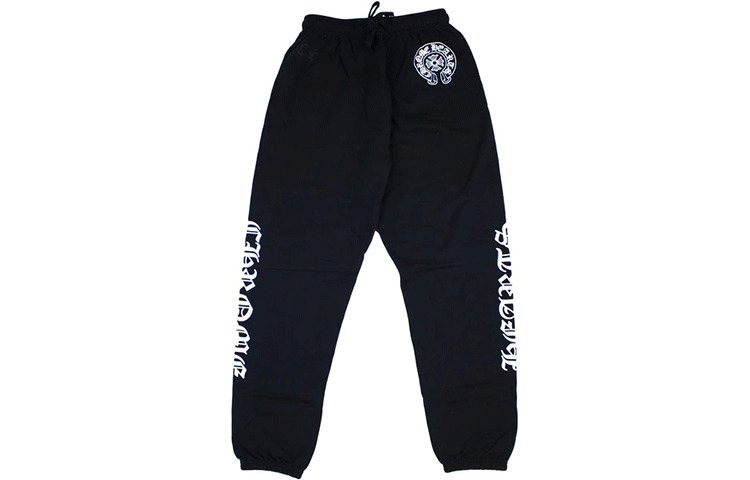 

Трикотажные спортивные штаны мужские черные Chrome Hearts, черный