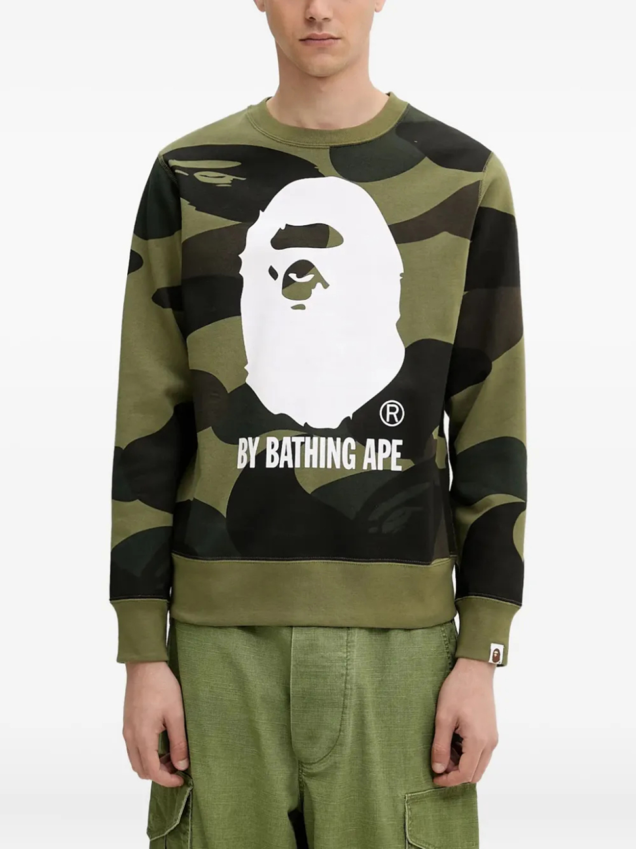 

Толстовка с камуфляжным принтом BATHING APE A Bathing Ape, зеленый