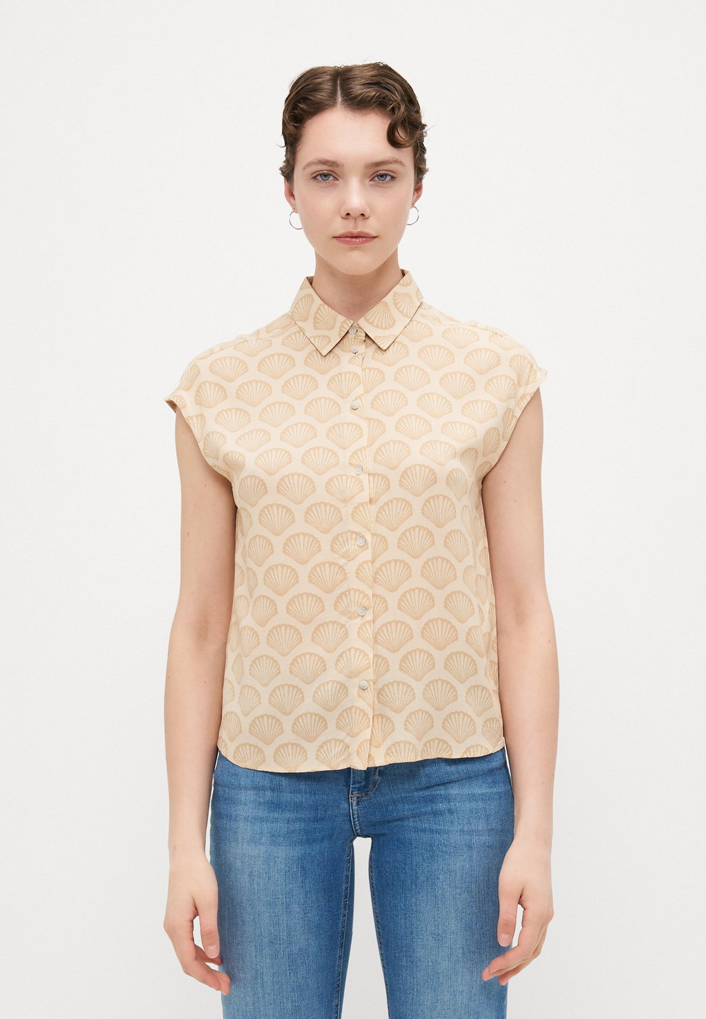 

Блузка на пуговицах ONLNOVA LIFE VIS CLAY SHIRT ONLY Tall, бежевый