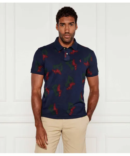 

Футболка поло Slim fit Polo Ralph Lauren, синий