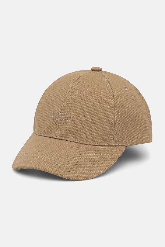

Хлопковая бейсболка casquette charlie A.P.C., бежевый