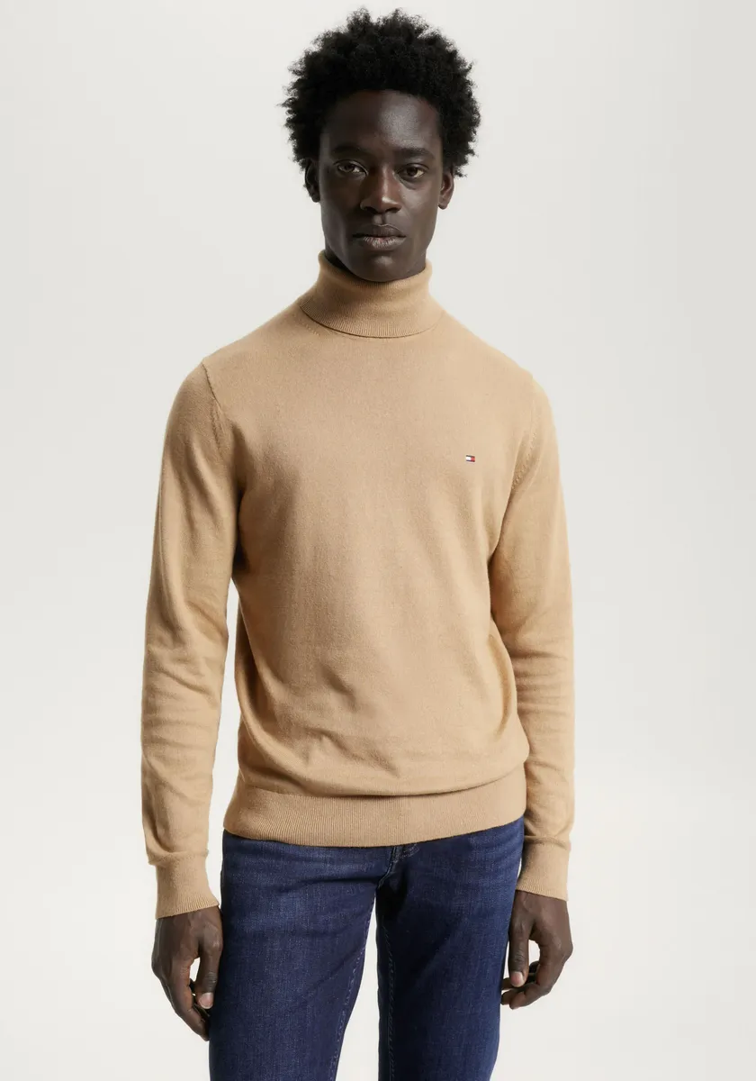 

Свитер с высоким воротником Tommy Hilfiger "PIMA ORG CTN CASHMERE ROLL NECK", коричневый