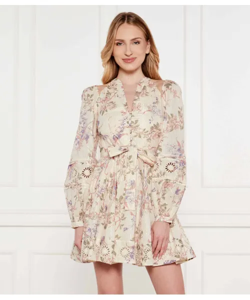 

Платье с поясом Twin-Set, бежевый