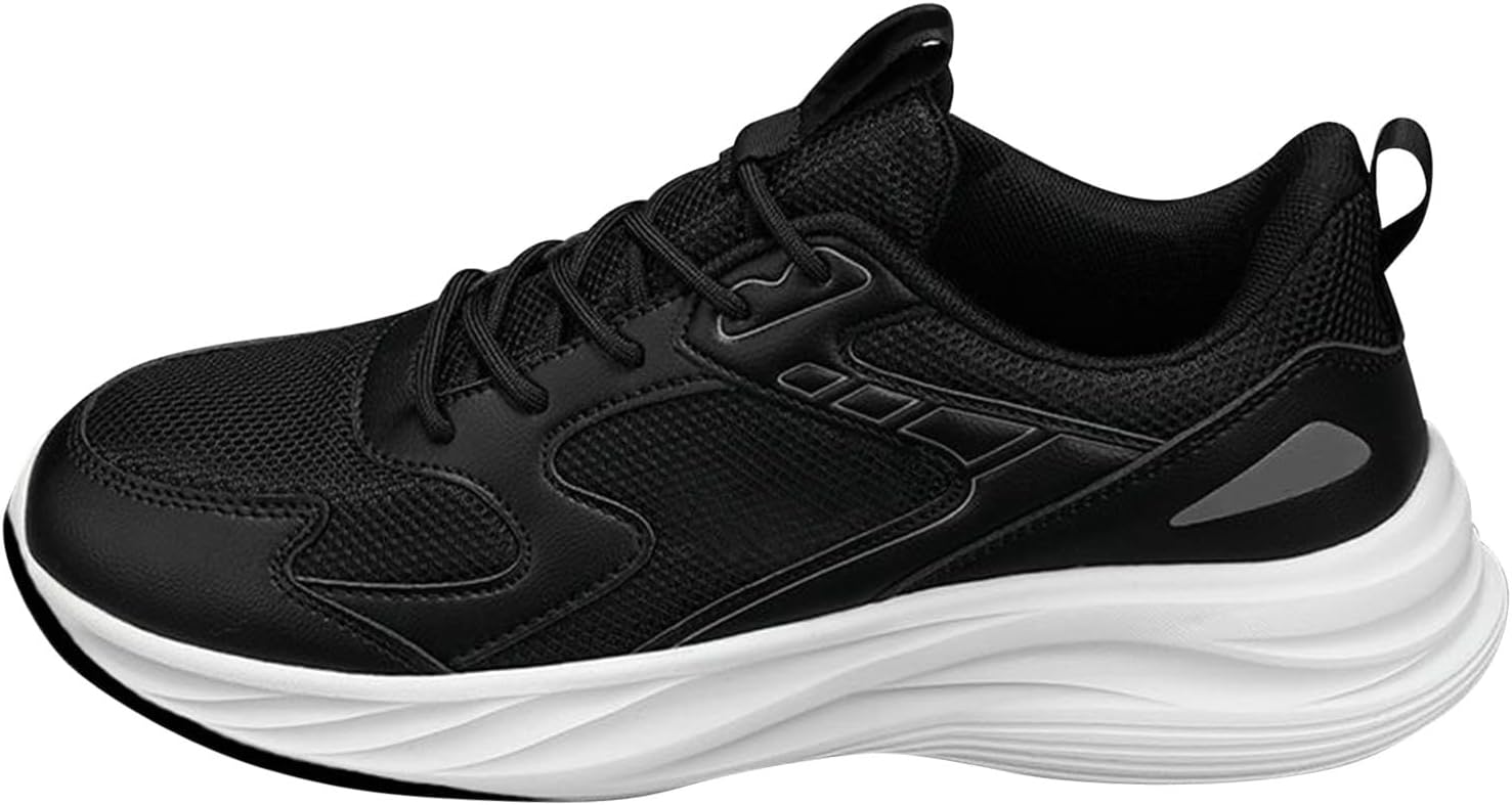 

Мужские повседневные кроссовки для ходьбы, удобные для тренировок в спортзале, модные кроссовки для женщин, легкие дышащие беговые кроссовки Generic, черный