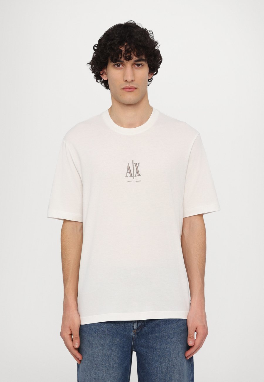 

Футболка Armani Exchange Basic T-shirt, Off White/White, Белый, Футболка Armani Exchange Basic T-shirt, Off White/White