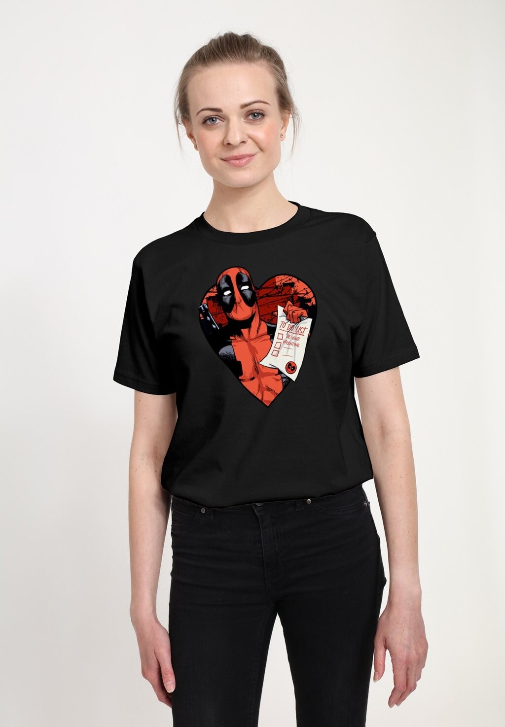 

Футболка с принтом VALENTINE'S DAY DEADPOOL LIST Marvel, черный