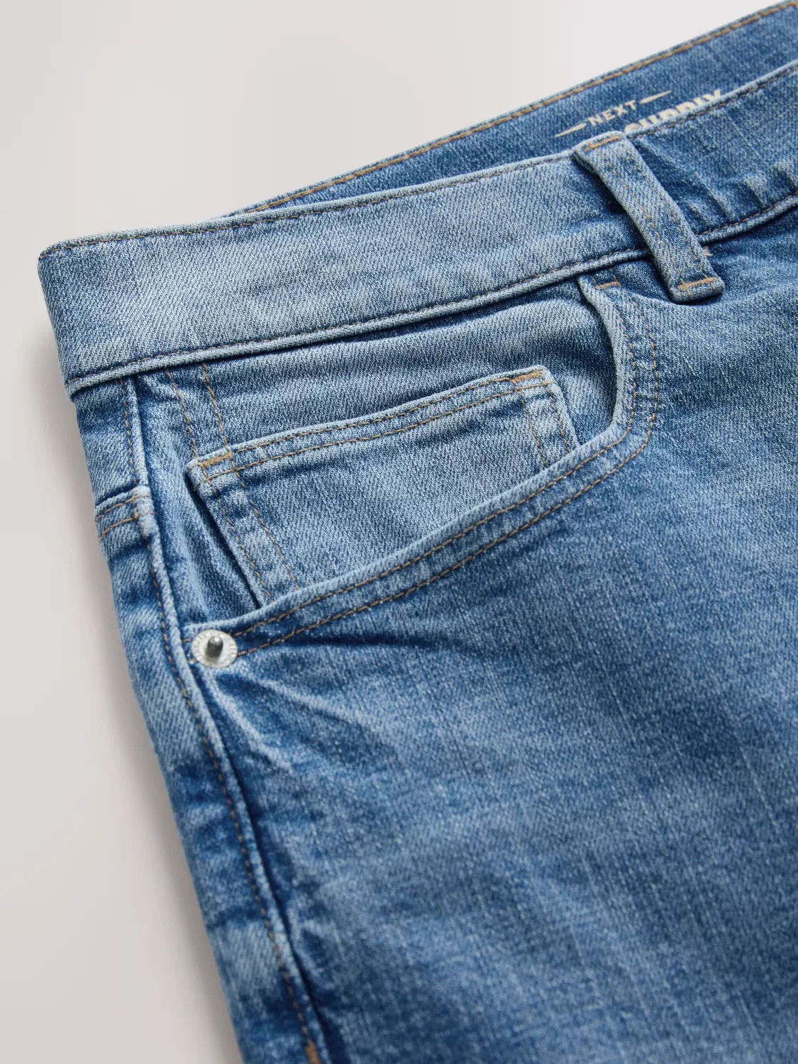 Зауженные джинсы 'Классика' Next, Blue Denim — фото 3