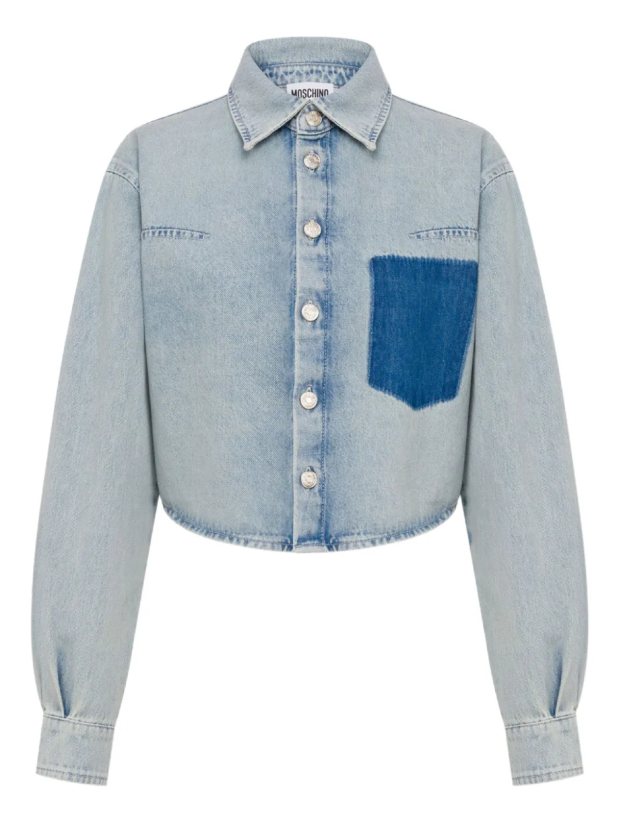 

MOSCHINO JEANS укороченная джинсовая рубашка, синий