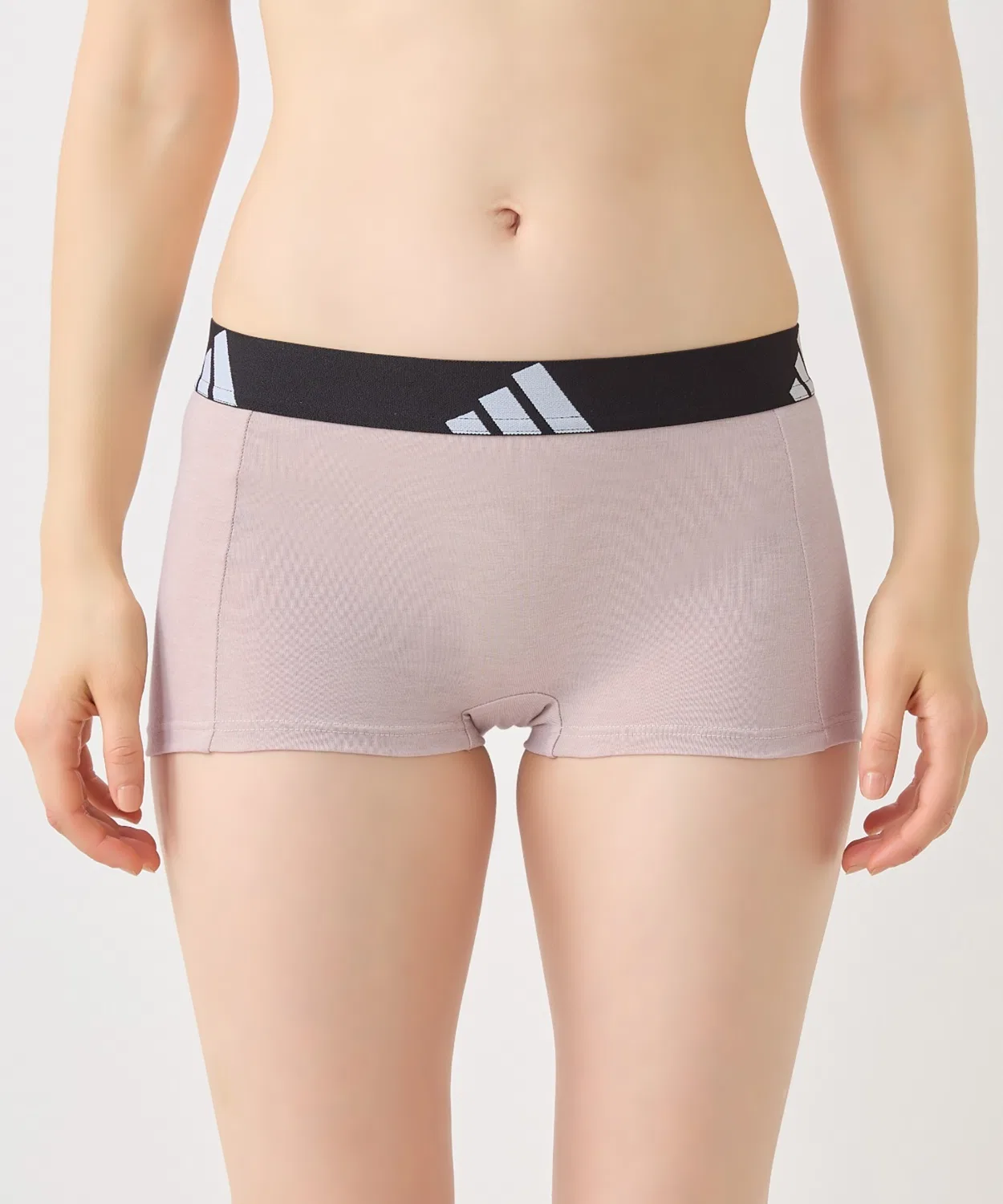 Шорты-полукомбинезон adidas с логотипом, из смесового хлопка, бежевые