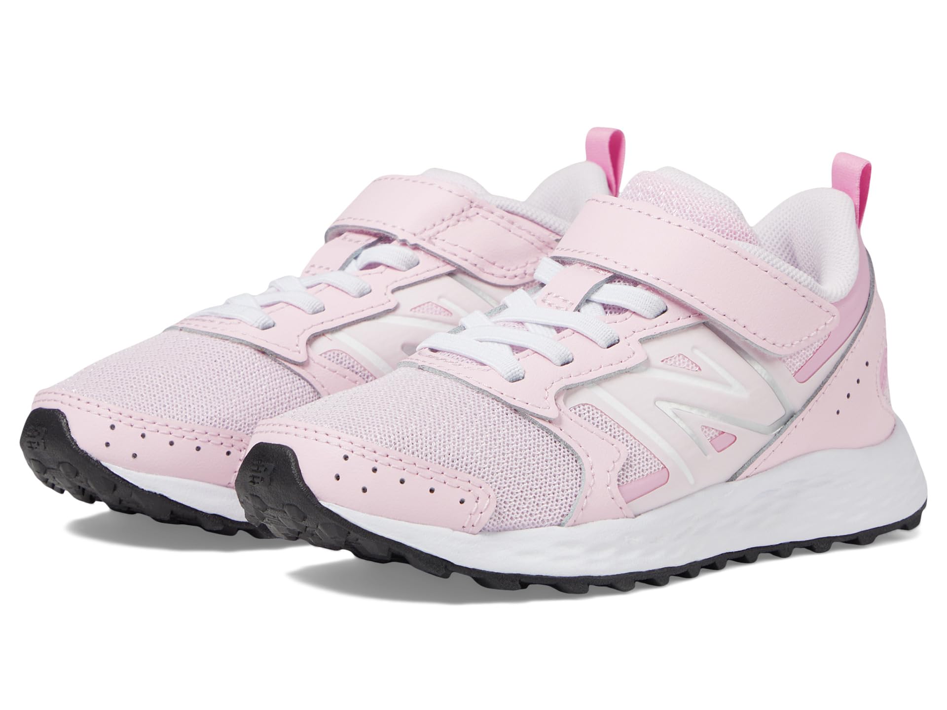 

Кроссовки New Balance Kids Fresh Foam 650V1 Bungee Lace With Top Strap, Light Raspberry/Pink Sugar