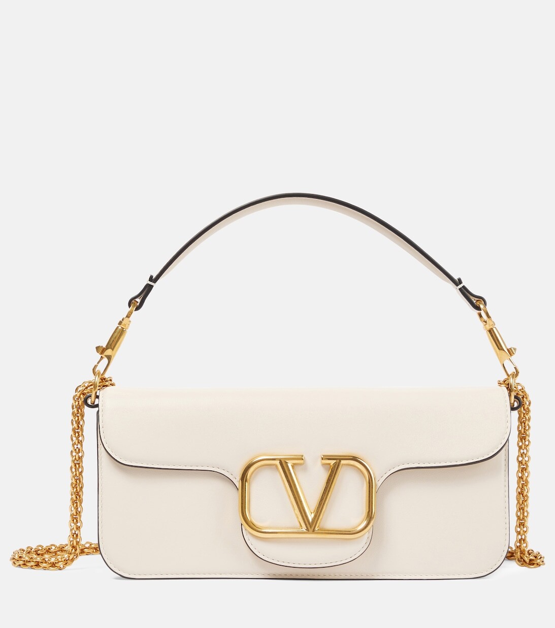 

Сумка через плечо Locò из кожи Valentino Garavani, бежевый