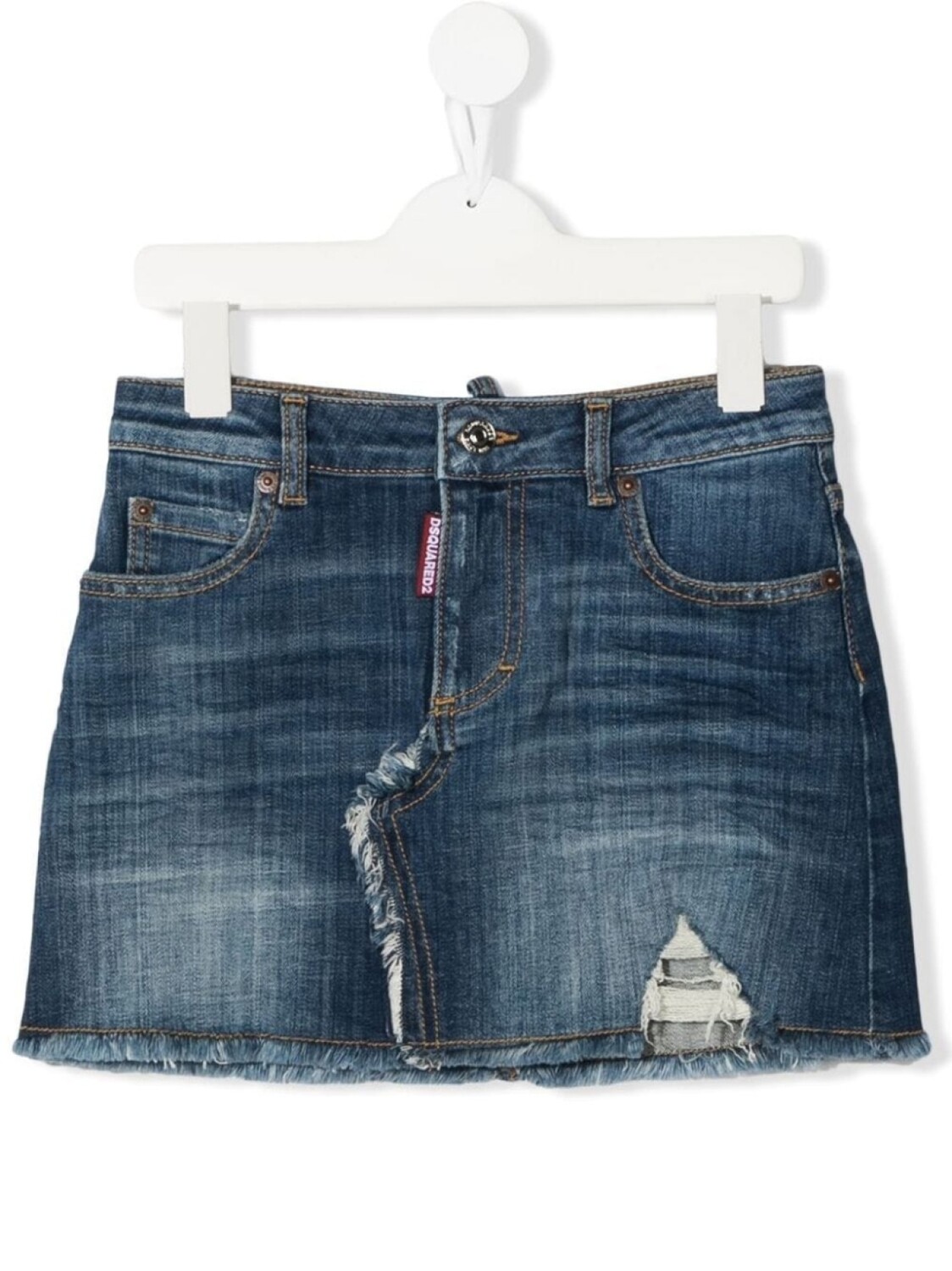 

Dsquared2 джинсовая юбка мини, синий