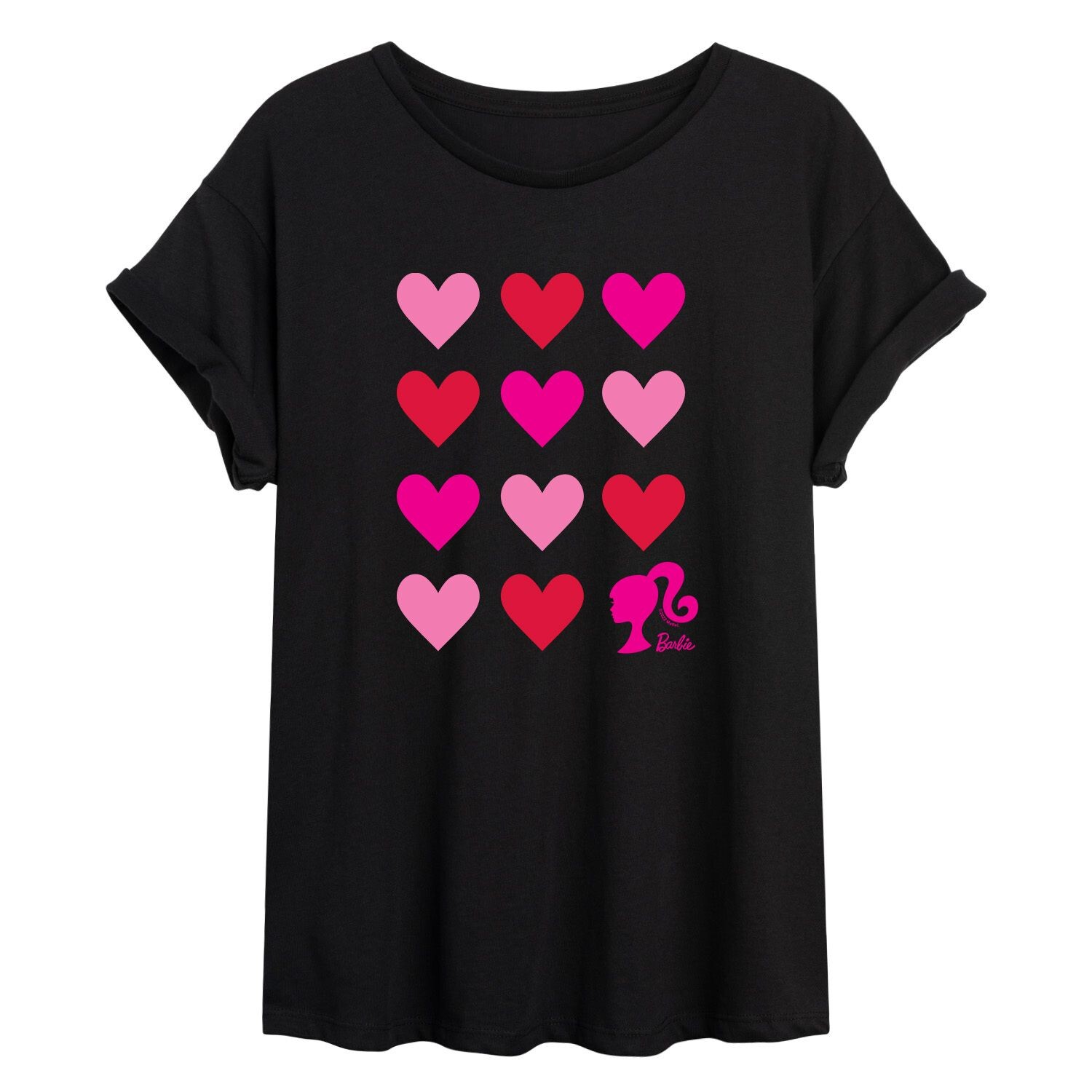 

Струящаяся футболка Barbie Heart Grid для юниоров Licensed Character