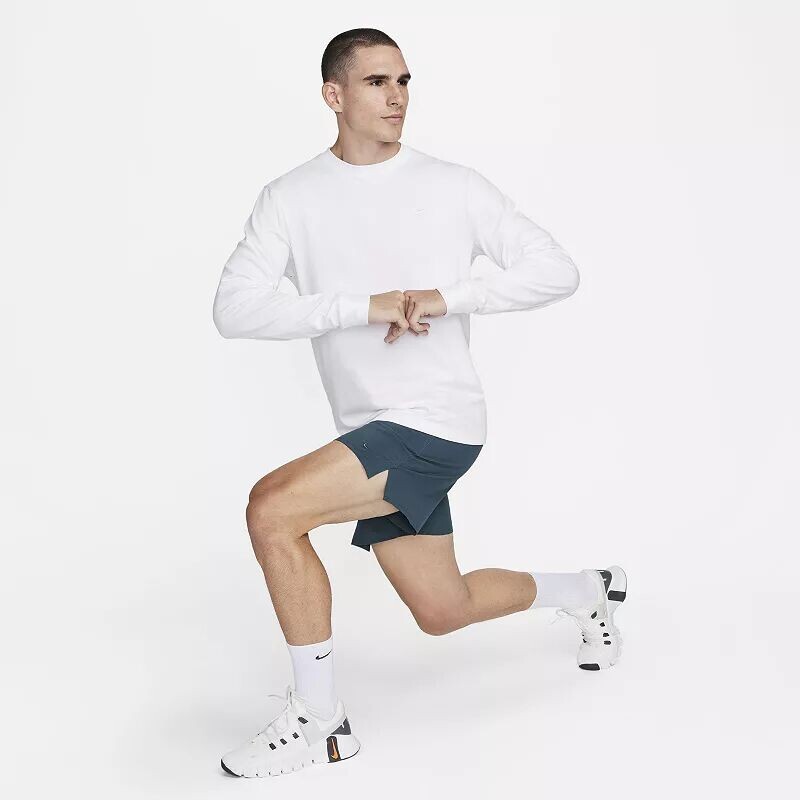 Мужская рубашка с длинным рукавом Nike Dri-FIT Primary, белый — фото 3