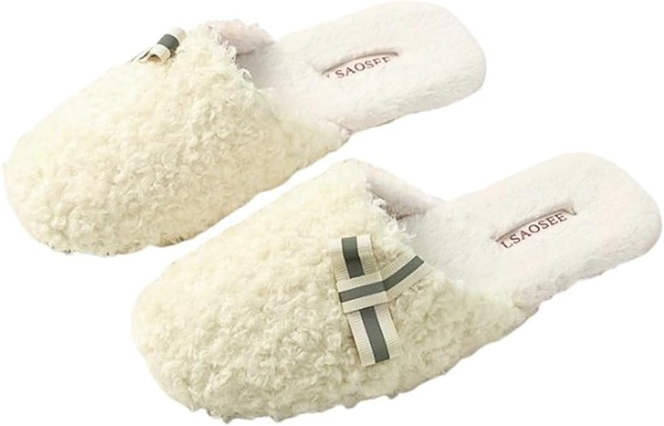 

Мягкие плюшевые тапочки с медвежьим мехом для женщин и мужчин, роскошные теплые зимние тапочки для дома и улицы Yafirgeer, бежевый