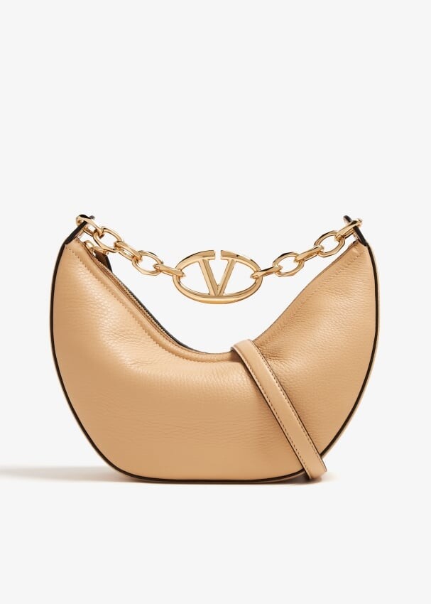 

Сумка через плечо Valentino Garavani VLogo Moon, бежевый