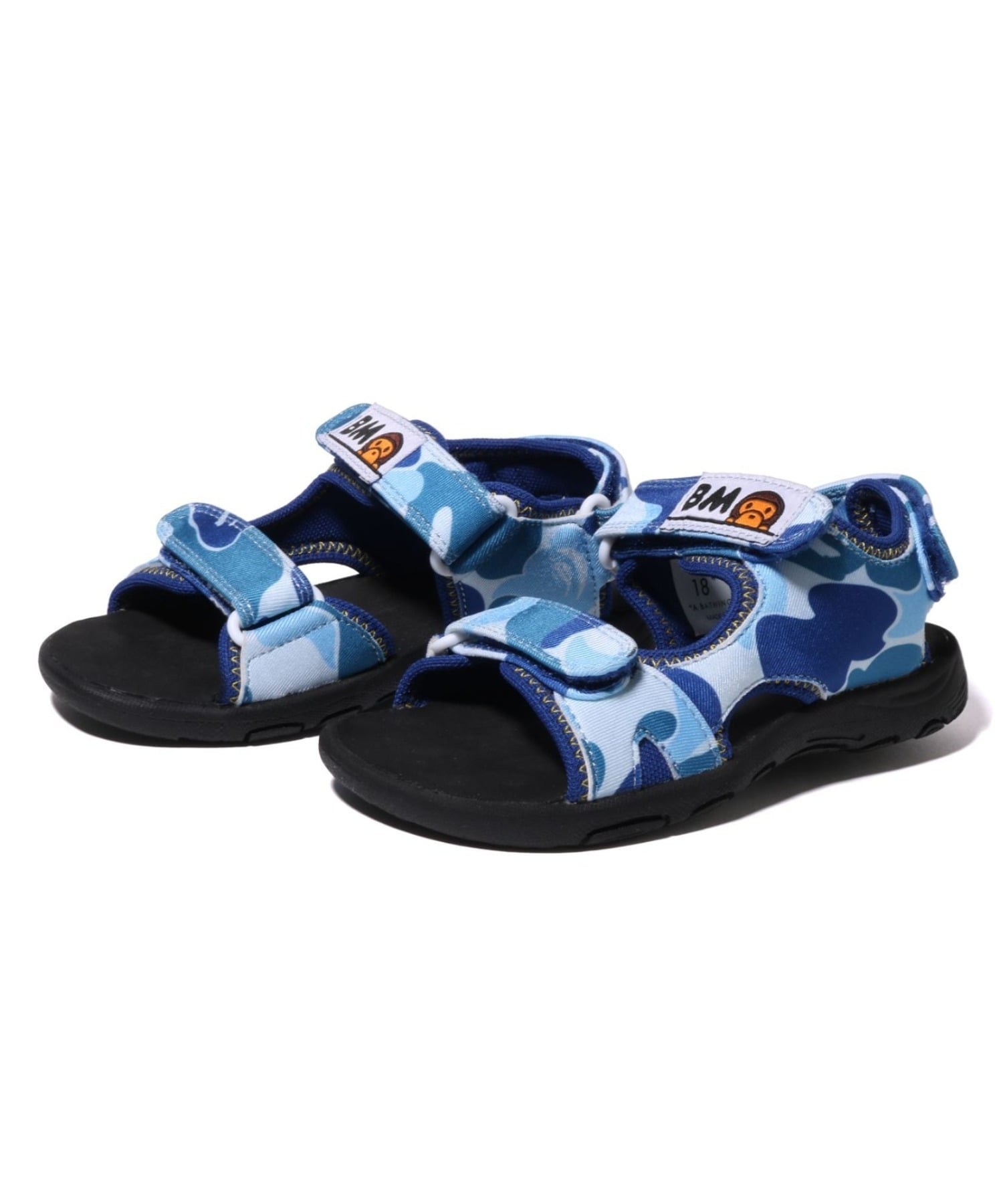 Сандалии ABC Camo Baby Milo A Bathing Ape, BLUE