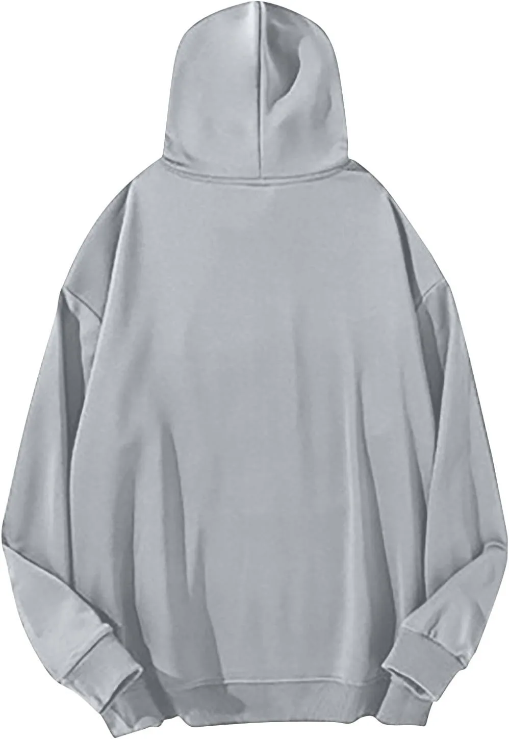 Толстовка с капюшоном для мужчин Casual Crewneck с длинным рукавом и карманом-кенгуру — фото 2