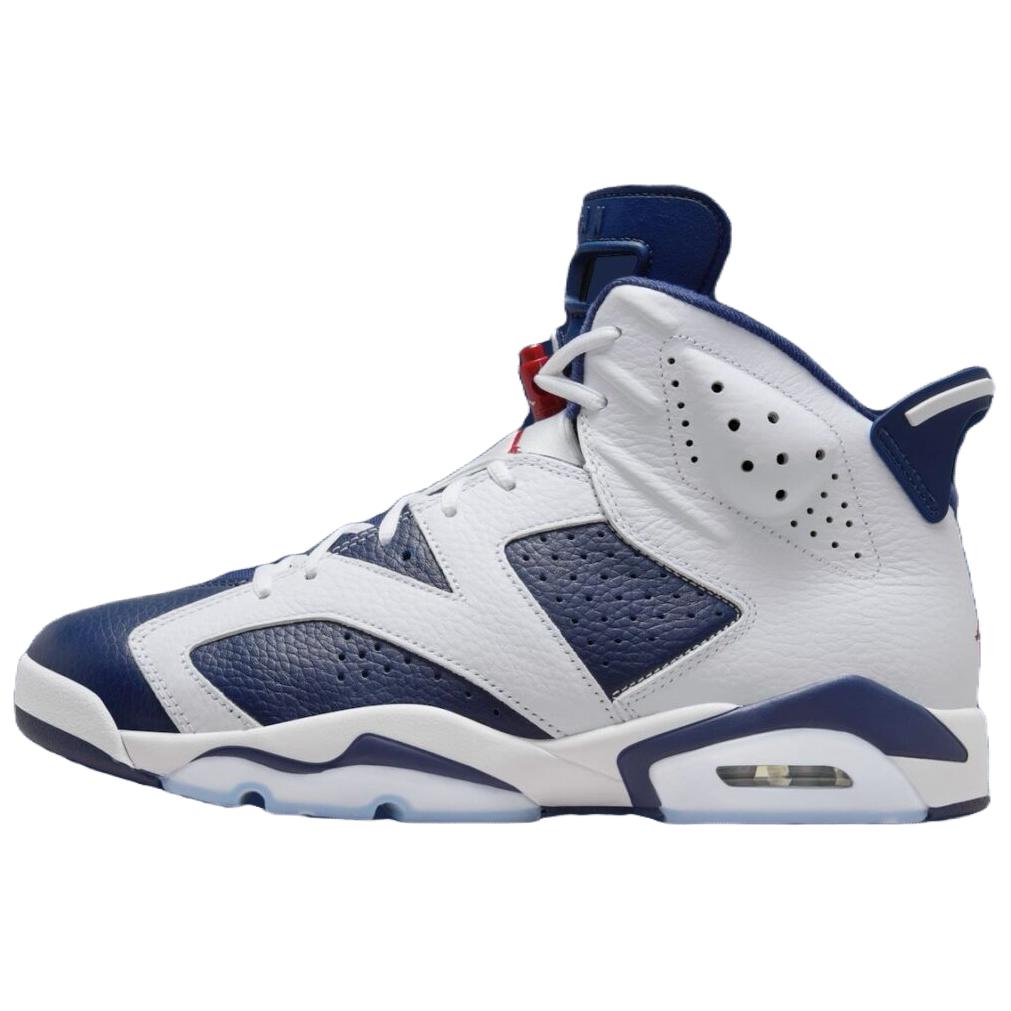 

Кроссовки Air 6 Retro 'Olympic' Jordan, белый/синий
