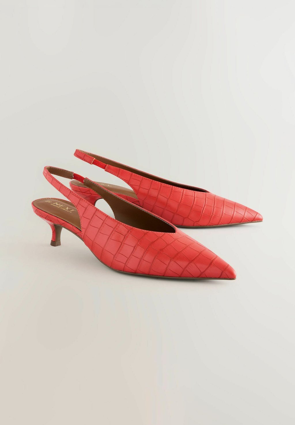Классические туфли на каблуке STANDARD WIDE FIT - FOREVER COMFORT POINT TOE LOW WIDE Next, оранжевый — фото 2