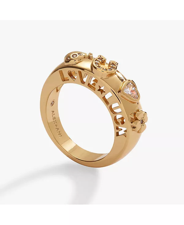 

Кольцо любви и удачи Alex And Ani, gold