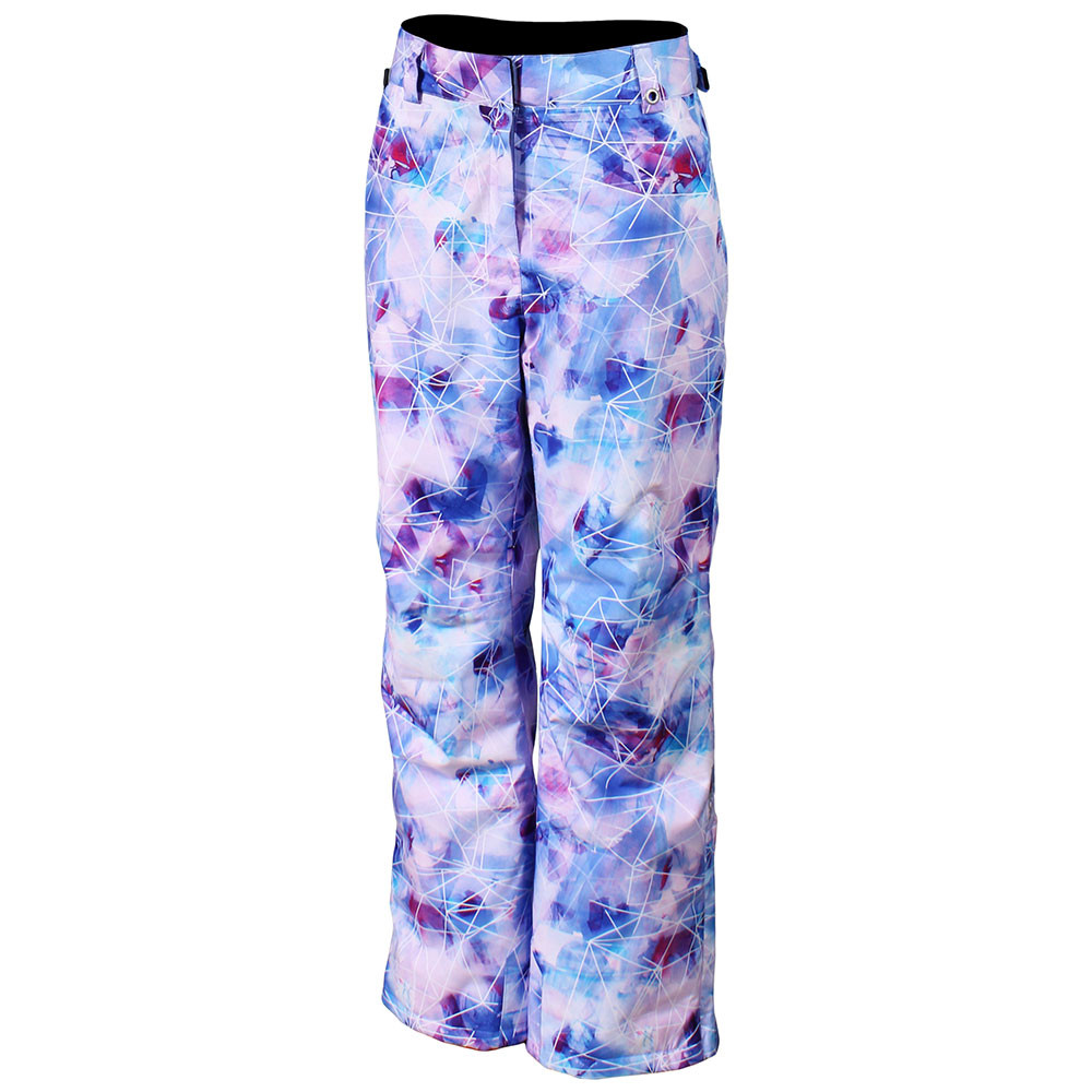 

Утепленные лыжные брюки Karbon с радужным принтом (женские) - зима 2025 года, Dazzling Blue/Confetti Pink