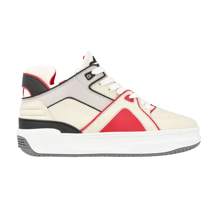 

Кроссовки Just Don Tennis Courtside Mid Beige Red Grey, кремовый, Бежевый, Кроссовки Just Don Tennis Courtside Mid Beige Red Grey, кремовый