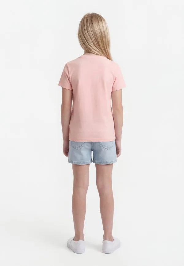 Классическая спортивная футболка с логотипом, базовая футболка Lacoste, Light Pink — фото 2