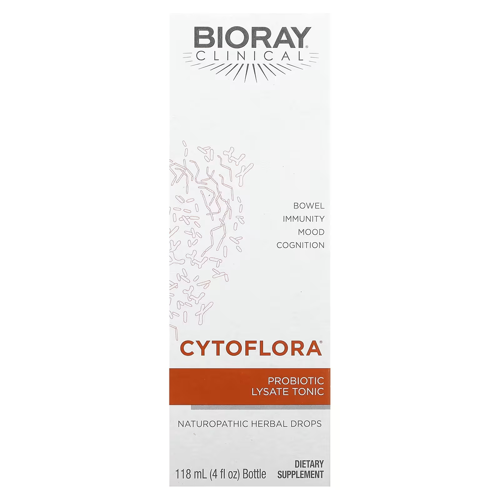 

Пробиотический лизат Bioray CytoFlora Tonic, 118 мл