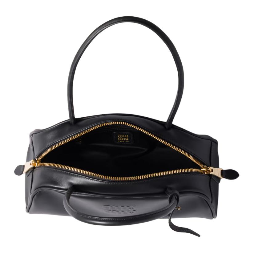 MIU MIU Сумка Beau Cow Leather женская черная — фото 4