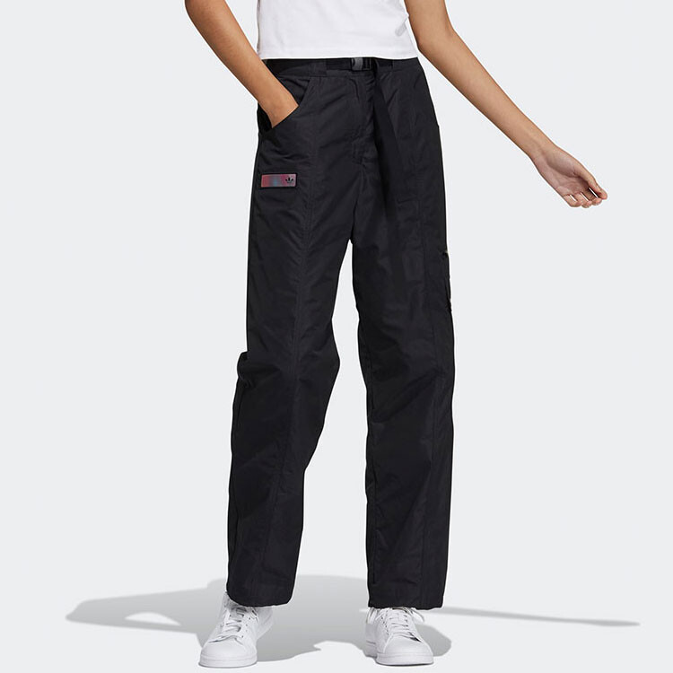 Clover Series Clothing Cargo Pants Women's Black Adidas Originals — фото 2