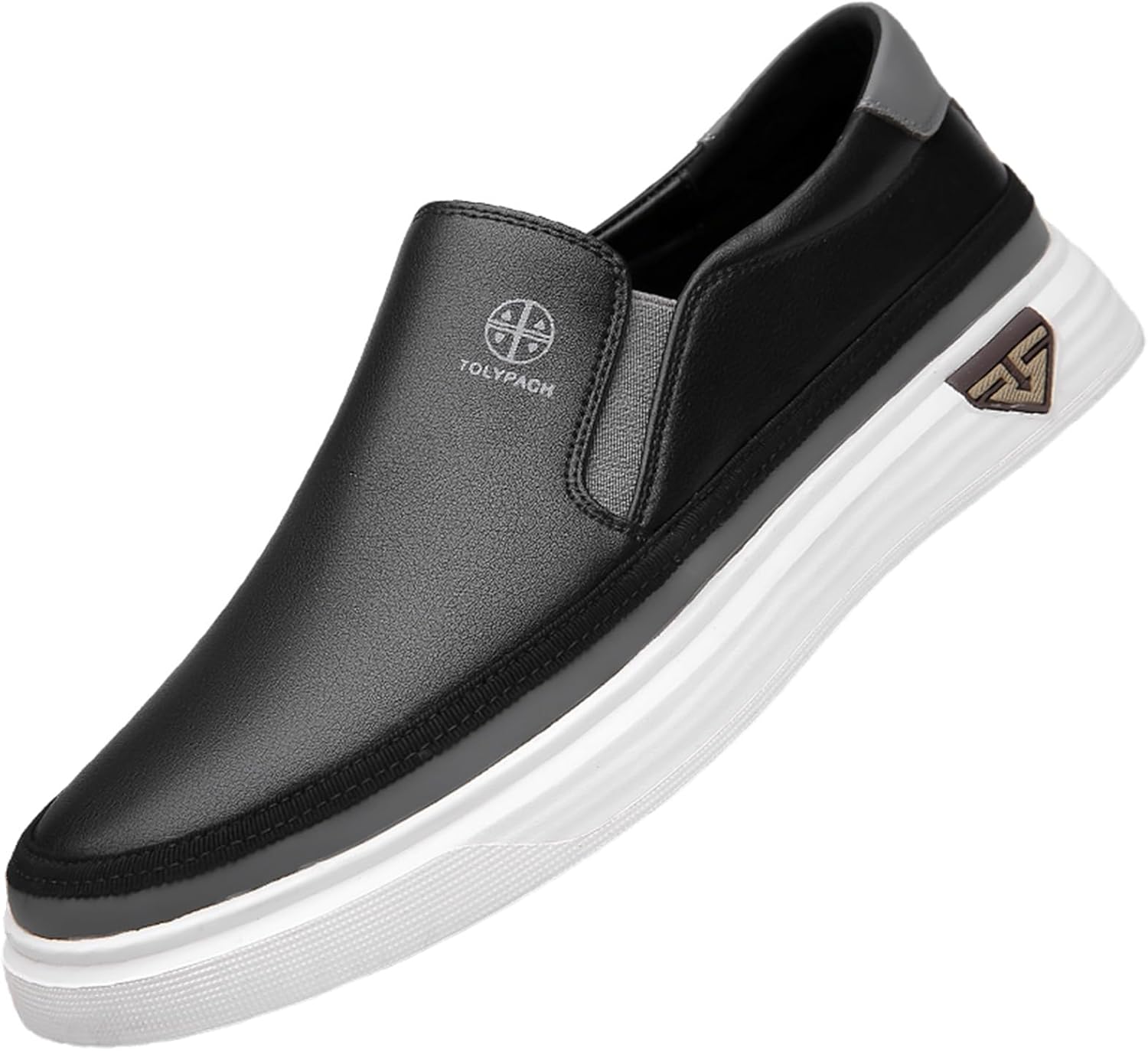 

Мужские мягкие повседневные кроссовки, белые мужские лоферы для улицы, удобная обувь без шнурков для мужчин Generic