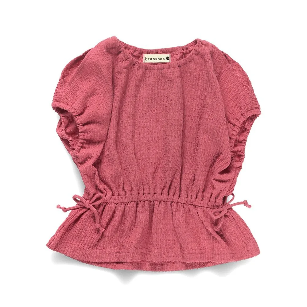 Жаккардовая блузка с короткими рукавами Branshes, pink