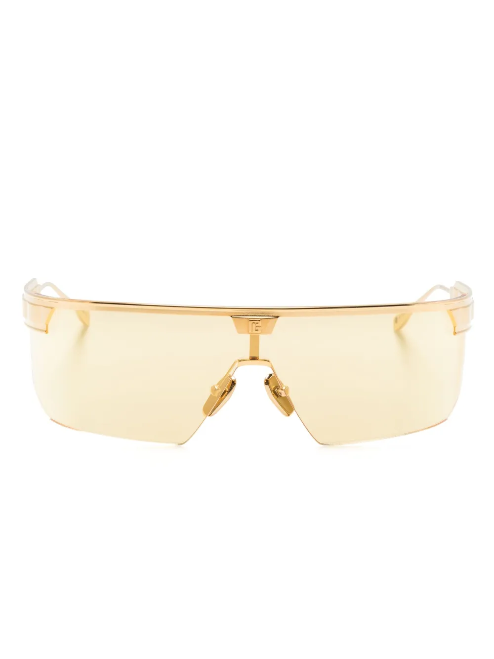 

Солнцезащитные очки-маска Major LTD Balmain Eyewear, золотой