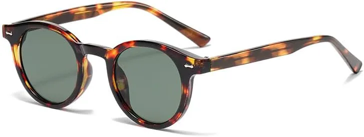 

Ретро круглые солнцезащитные очки для женщин, классическая черепаховая оправа, защита от УФ-излучения, легкие, в винтажном стиле, модные очки Generic, Hawksbill