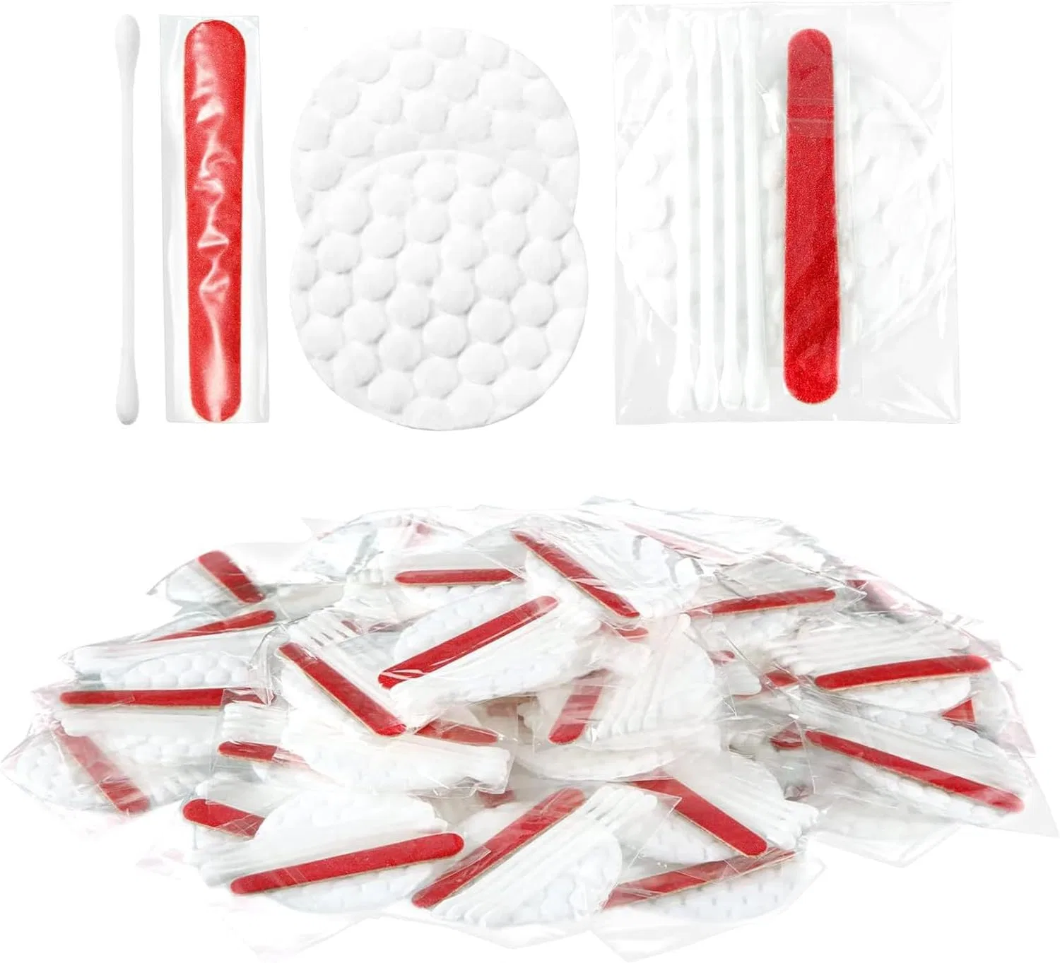 Набор косметики Hotel Vanity Kit с ватными палочками и дисками, белый