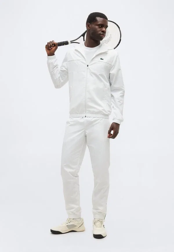 Теннисные спортивные штаны Lacoste Sport, White/Billiard Green — фото 2