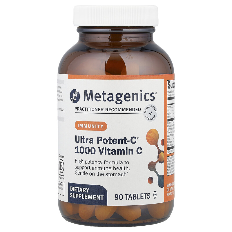 

Metagenics, Ultra Potent-C 1000 витамин C, 90 таблеток